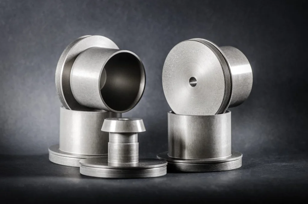 Цыліндрычныя металічныя кампаненты.